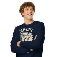 Tap Out Tuesdays Organic Gamer Sweatshirt - Sustainable Organic Design | Primary Mockup Front View