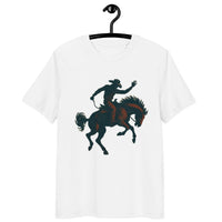 Cowboy Rider Vintage Organic T-Shirt | Western Renaissance - Sustainable Organic Design | Detailed Alternative View