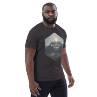 Positive Vibes Only – Inspirational Organic Cotton Tee - Design Delight Studio