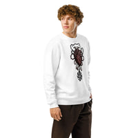 Arcane Heart Sigil Organic Gamer Sweatshirt - Verified Sustainable Streetwear - Sustainable Organic Design | Primary Mockup Front View
