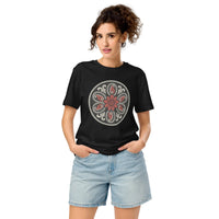 Paisley Rosette Western Organic Cotton T-Shirt | Cowboy Renaissance - Sustainable Organic Design | Detailed Alternative View