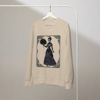Gothic Victorian Skeleton Sweatshirt | Organic Cotton & Recycled Blend - Sustainable Organic Design | Primary Mockup Front View