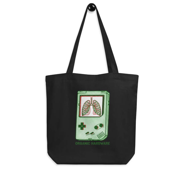Organic Hardware Gamer Tote | 100% GOTS Organic Cotton - Sustainable Organic Design | Detailed Alternative View