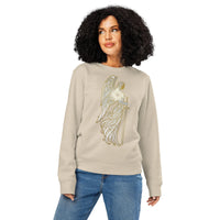 Radiant Guardian Organic Gamer Sweatshirt | Sustainable Fantasy Streetwear - Sustainable Organic Design | Primary Mockup Front View