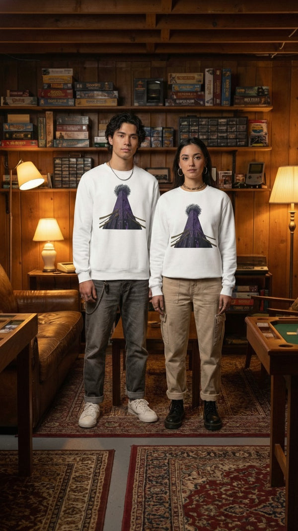 Dark Tech Obelisk Organic Sweatshirt | Cyberpunk Gamer Merch
