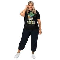 Pixel Art Chicken Jockey Tee | Sustainably Crafted Gamer Shirt - Sustainable Organic Design | Primary Mockup Front View
