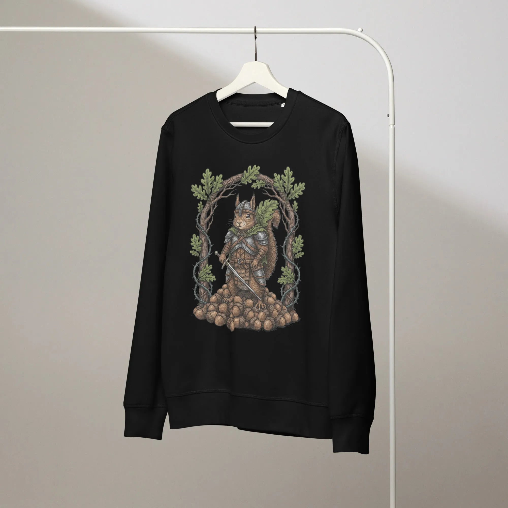 Acorn Vanguard Organic Gamer Sweatshirt | Sustainable Streetwear - Sustainable Organic Design | Detailed Alternative View