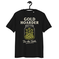 Gold Hoarder "Taxing Mage" Tee | Premium Organic Cotton Gamer Streetwear - Sustainable Organic Design | Detailed Alternative View