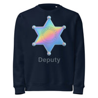 Organic 'Deputy' Holographic Sweatshirt | Cowboy Renaissance - Sustainable Organic Design | Detailed Alternative View