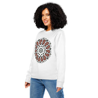 Paisley Burst Organic Sweatshirt | Sustainable Western Boho Crewneck - Sustainable Organic Design | Primary Mockup Front View