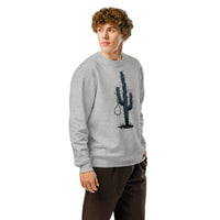 Western Cactus Graphic Sweatshirt | Organic Cotton | Cowboy Renaissance - Sustainable Organic Design | Detailed Alternative View