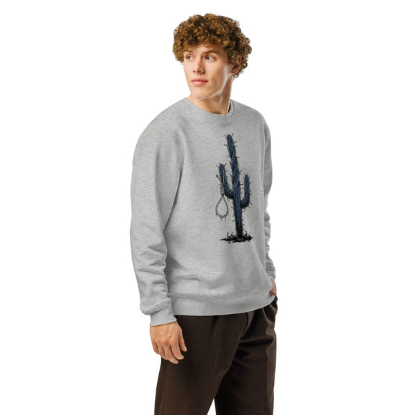 Western Cactus Graphic Sweatshirt | Organic Cotton | Cowboy Renaissance - Sustainable Organic Design | Detailed Alternative View