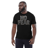 No Fear Organic Graphic Tee - Motivational T-Shirt - Design Delight Studio