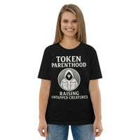 Token Parenthood Organic T-Shirt | Verified Sustainable Gamer Streetwear - Sustainable Organic Design | Primary Mockup Front View