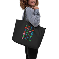 Gamer Icon Organic Cotton Tote Bag | Sustainable & Ethically Made - Sustainable Organic Design | Detailed Alternative View