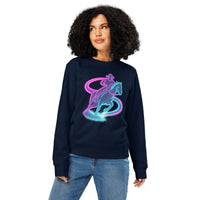 Neon Barrel Racer Organic Sweatshirt | Cowboy Renaissance - Sustainable Organic Design | Detailed Alternative View