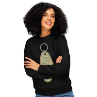 Organic 'Dusty Trails' Motel Key Sweatshirt - Sustainable Organic Design | Detailed Alternative View