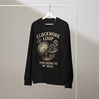 Clockwork Loop Organic Gamer Sweatshirt - Sustainable Organic Design | Detailed Alternative View