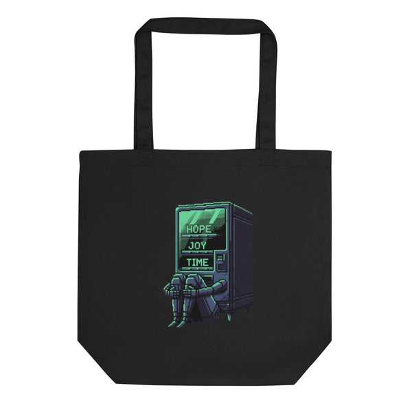 Hope Dispenser Pixel Art Tote - 100% GOTS Organic Cotton - Sustainable Organic Design | Detailed Alternative View