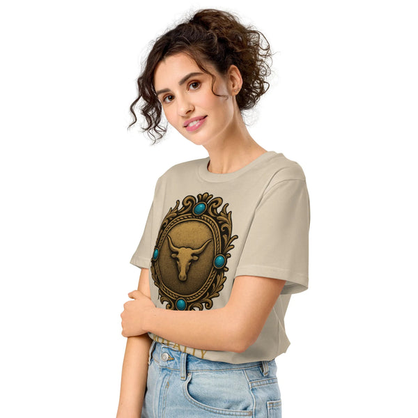 Frontier Royalty – Western Organic Cotton T-Shirt - Sustainable Organic Design | Primary Flat-lay Front View
