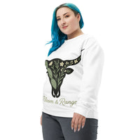 Bloom & Range Recycled Sweatshirt – Sustainable Western Streetwear - Sustainable Organic Design | Detailed Alternative View