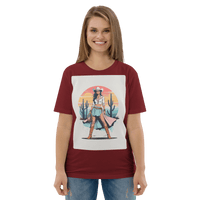 California Cowgirl Chic Organic Cotton T-Shirt - Design Delight Studio