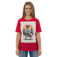California Cowgirl Chic Organic Cotton T-Shirt - Design Delight Studio