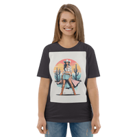 California Cowgirl Chic Organic Cotton T-Shirt - Design Delight Studio