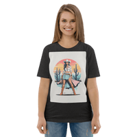 California Cowgirl Chic Organic Cotton T-Shirt - Design Delight Studio