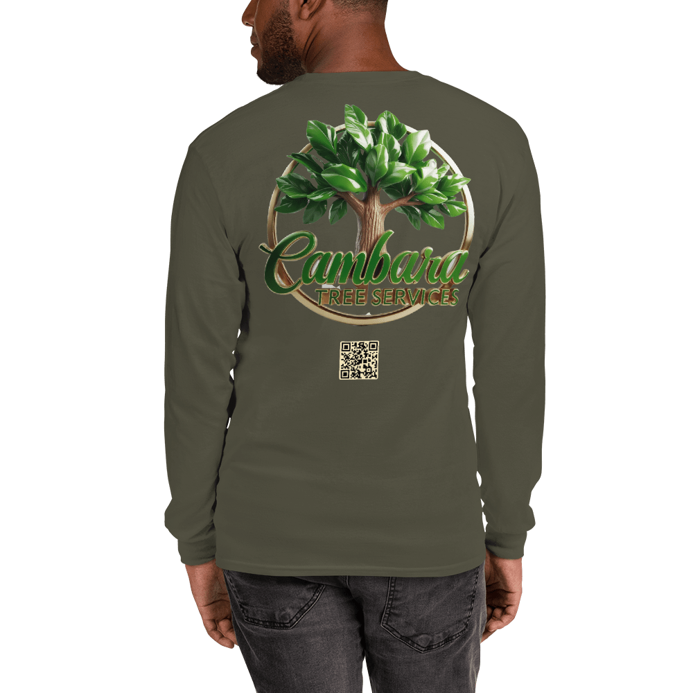 Custom Cambara Tree Services Long Sleeve Shirt – Premium Cotton, Eco - Friendly Print, Durable Workwear - Design Delight Studio