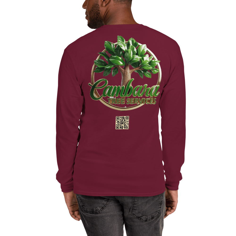 Custom Cambara Tree Services Long Sleeve Shirt – Premium Cotton, Eco - Friendly Print, Durable Workwear - Design Delight Studio