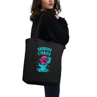 Skibidi Chaos Organic Graphic Tee | GOTS Certified Cotton - Sustainable Organic Design | Primary Flat-lay Front View