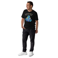 Pixel Earth Organic Cotton Tee | Verified Sustainable Gamer Streetwear - Sustainable Organic Design | Primary Mockup Front View
