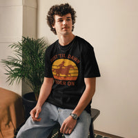 Dust 'Til Dawn Rider Organic Tee – Cowboy Renaissance Collection - Sustainable Organic Design | Detailed Alternative View