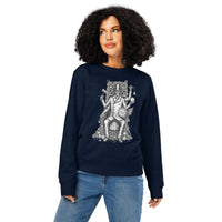 Skeleton Ringmaster Organic Sweatshirt | Verified Sustainable Gamer Streetwear - Sustainable Organic Design | Detailed Alternative View