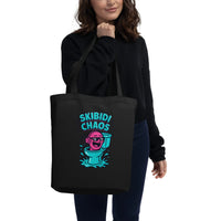 Skibidi Chaos Organic Graphic Tee | GOTS Certified Cotton - Sustainable Organic Design | Detailed Alternative View