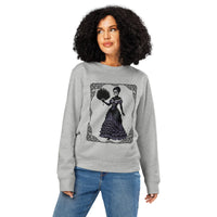 Gothic Victorian Skeleton Sweatshirt | Organic Cotton & Recycled Blend - Sustainable Organic Design | Detailed Alternative View