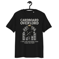 Cardboard Overlord Throne Tee - Organic Gamer Streetwear - Sustainable Organic Design | Detailed Alternative View