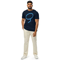 Neon Lasso Orbit Organic Cotton Tee | Cowboy Renaissance - Sustainable Organic Design | Primary Flat-lay Front View