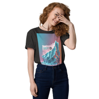 "My Carbon Footprint Fits in a TikTok Video" – Organic Cotton Climate Awareness Tee - Design Delight Studio