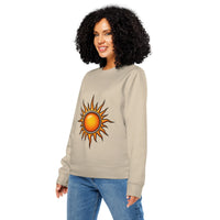 Organic Cotton Tribal Sun Sweatshirt – GOTS & Vegan Certified - Sustainable Organic Design | Primary Mockup Front View