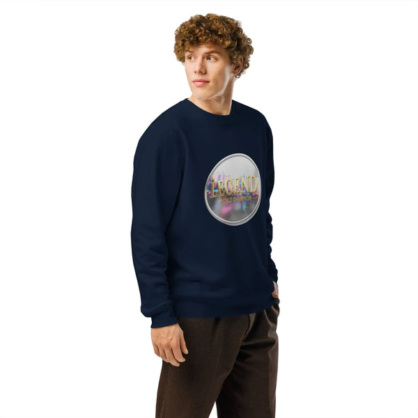 Legend World Champion Organic Sweatshirt | Cowboy Renaissance - Sustainable Organic Design | Detailed Alternative View