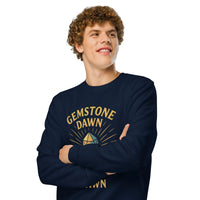 Gemstone Dawn Organic Gamer Sweatshirt - Sustainable Organic Design | Detailed Alternative View