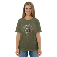 Pixel Bloom Organic Cotton Gaming Tee - Sustainable Organic Design | Detailed Alternative View