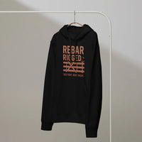 Rebar Rigged Organic Hoodie | Blue-Collar Pride Collection - Sustainable Organic Design | Detailed Alternative View