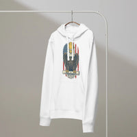 Hard Hat Eagle Organic Cotton Hoodie | Sustainable Patriotic Workwear - Sustainable Organic Design | Detailed Alternative View