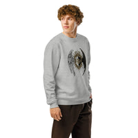 Celestial Crest Organic Gamer Sweatshirt | Verified Sustainable Streetwear - Sustainable Organic Design | Detailed Alternative View
