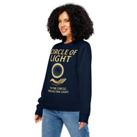 Circle of Light Organic Gamer Sweatshirt - Sustainable Organic Design | Detailed Alternative View