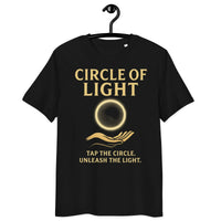 Circle of Light Organic Cotton T-Shirt | Sustainable Streetwear - Sustainable Organic Design | Detailed Alternative View