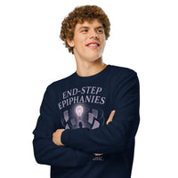 End Step Epiphanies Organic Gamer Sweatshirt - Sustainable Organic Design | Detailed Alternative View
